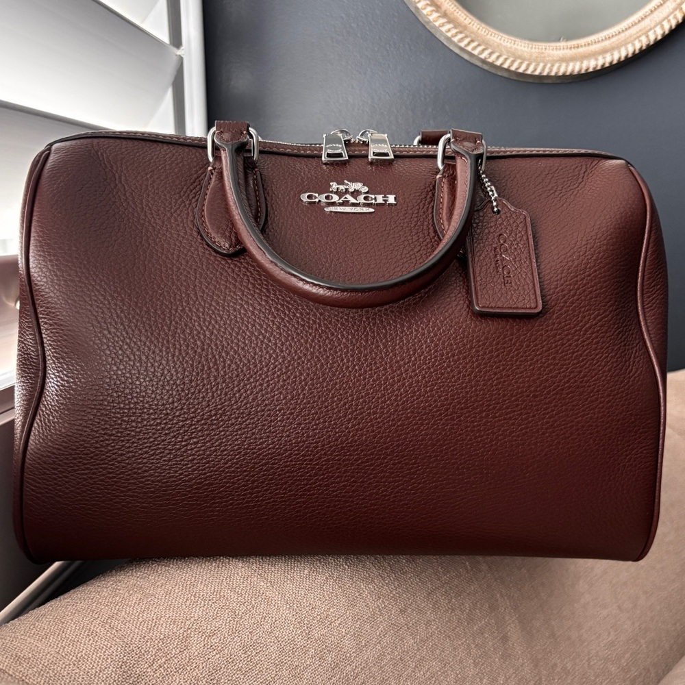 Coach Outlet Large Rowan in Maple with silver hardware